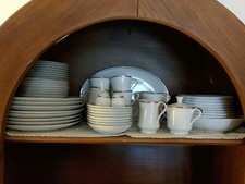 complete vintage china dinnerware set for 8, 62 pieces total