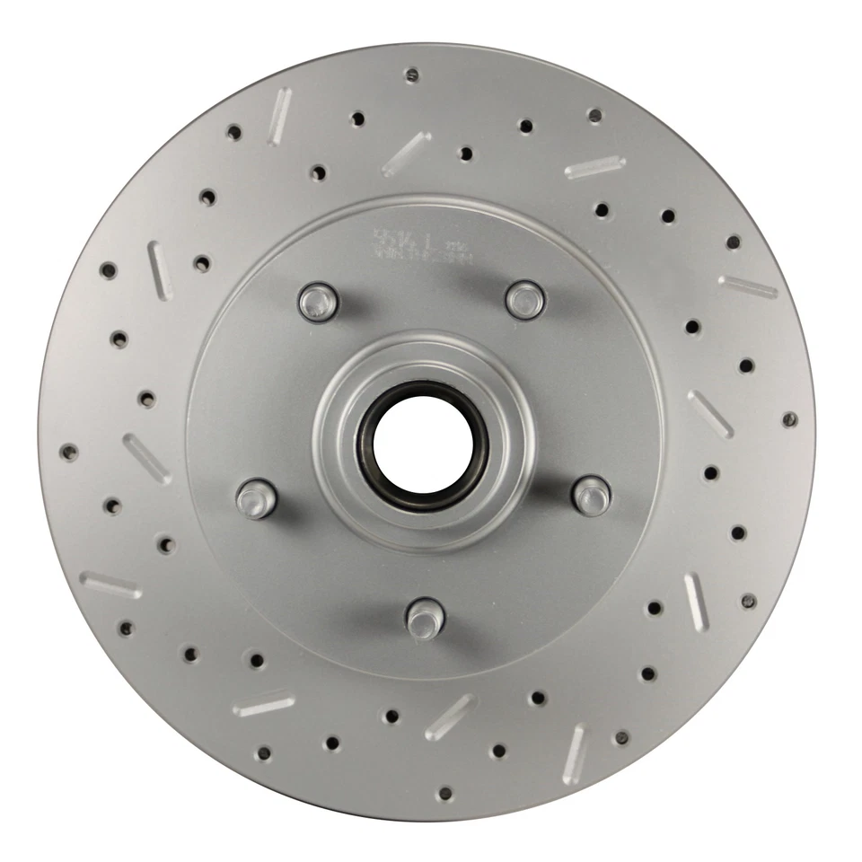 1968-74 Chevrolet Nova Front Disc Brake Conversion Kit with Drilled Rotors - Image 2 of 4