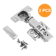 STRONG METAL FULL OVERLAY 35mm SOFT CLOSE HINGES KITCHEN CABINET CUPBOARD DOOR