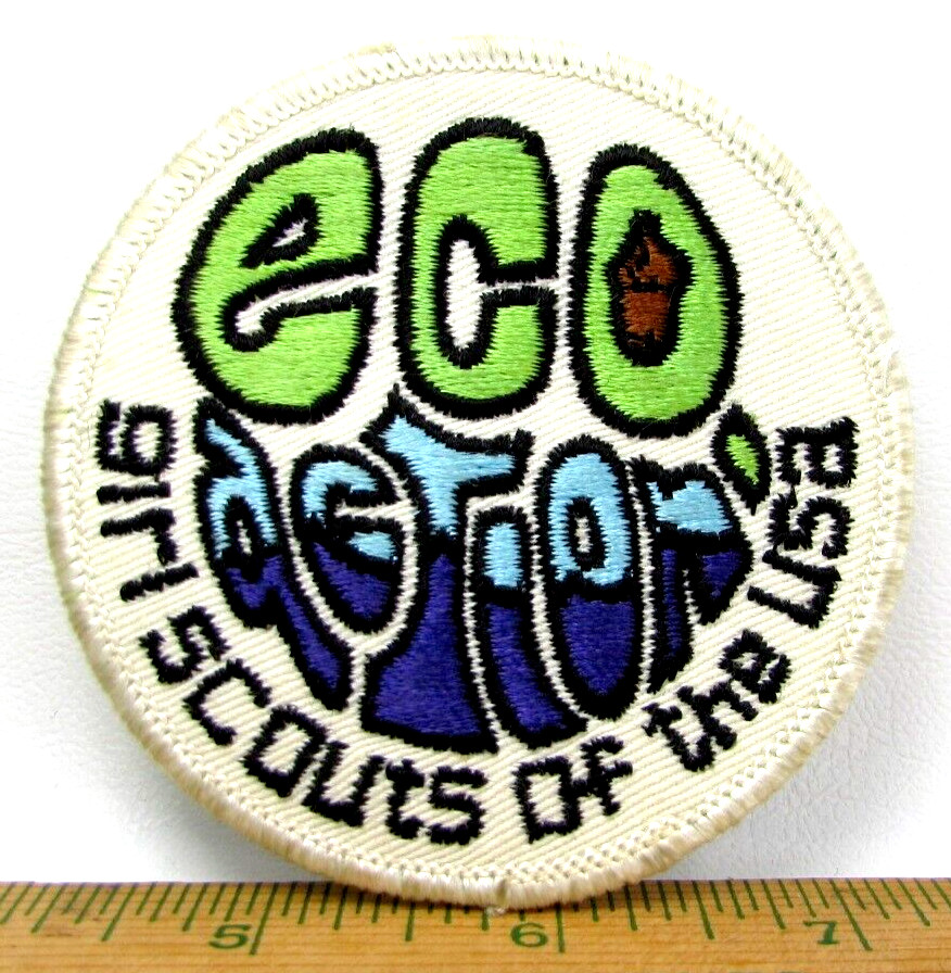 Parche de colección Eco Action Girl Scouts of the USA Conservación GSA DÉCADA DE 1970