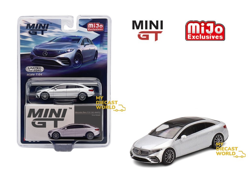 Mini GT #508 1:64 Mercedes-Benz EQS 580 4MATIC Silver Metallic