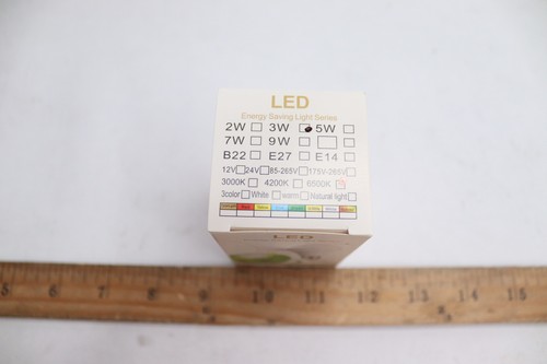 Light Bulbs Energy Saving White Light 6000-6500K E27 3W LED - Picture 2 of 3