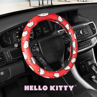 Official Sanrio Hello Kitty Original Steering Wheel Cover, Fun