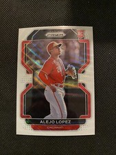 2022 Panini Prizm Alejo Lopez Rookie White Wave Prizm #246 Cincinnati Reds 