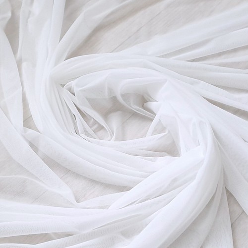 Soft Super Power Mesh Tulle 4W stretch Fabric Sheer Net Veils Dresses Bridal 60" - Picture 9 of 66