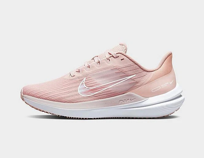 Women's Nike Air Winflo 9 Pink Oxford White DD8686-600 sz 10.5 Running Training