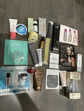 NEW 25pc High End Skincare Beauty Cosmetics Makeup Hair Sample Lot Clarins More