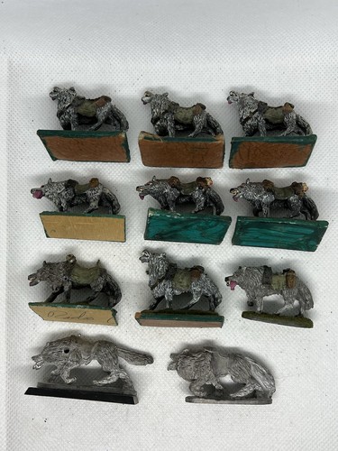 Fantasy/Dungeons & Dragons Wolf With Saddle X 11 - Metal - Picture 2 of 3