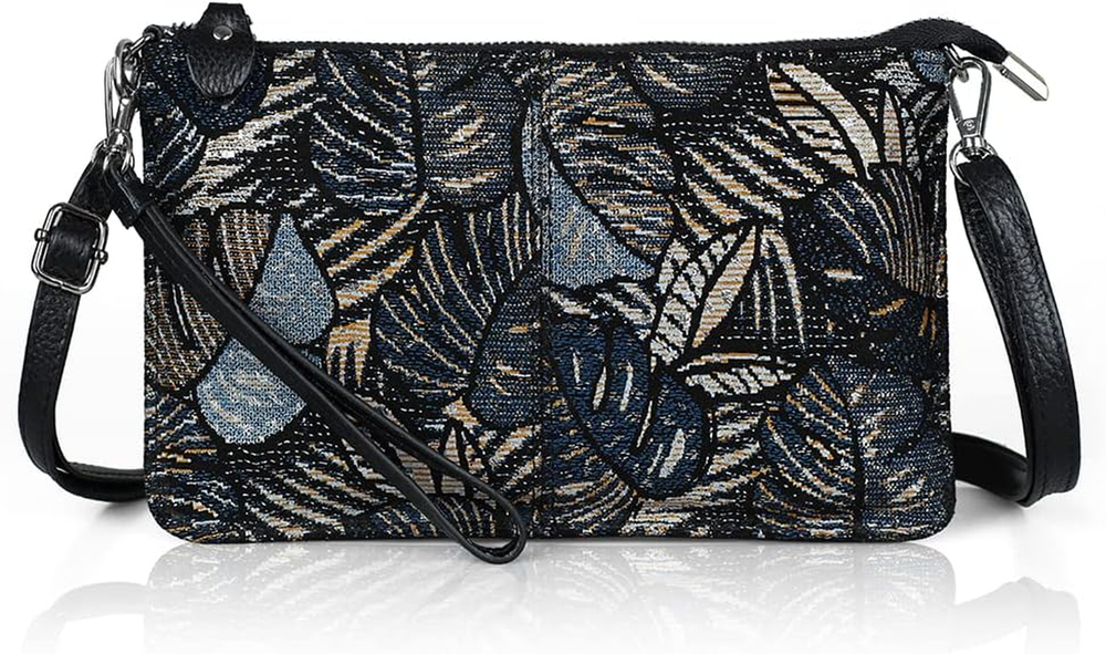 Genuine Leather Wristlet Clutch Wallet Purses Small Crossbody Bags Shoulder Hand