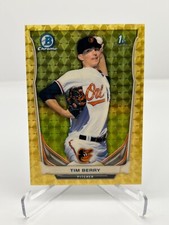 2014 BOWMAN TIM BERRY 1ST 1/1 SUPERFRACTOR NO. BCP74 BALTIMORE ORIOLES