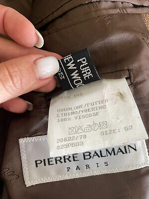 RARE Vintage Pierre Balmain Paris Men's Pure Wool Blazer RARE Vintage Pierre Balmain Paris Men's Pure Wool Blazer