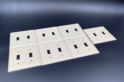 Set of 7 Vintage Sierra Electric light switch outlet cover plates  