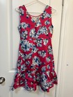 Diane von Furstenberg Silk/Wool Red Sundress