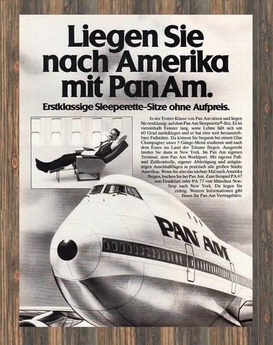 PanAm - Boeing 747 - Reklame Werbeanzeige Original-Werbung 1981 (2)