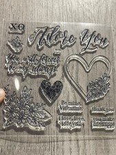 CTMH Stamp Set - Adore You S1701- SOTM- Hearts and Flowers- New Never Used