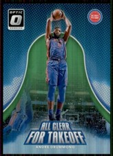 2017-18 Donruss Optic All Clear for Takeoff Lime Green Andre Drummond /175