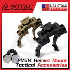Dual Bridge NVG J Arm Helmet Mount For PVS14 Monocular Anodized Metal SOTAC US