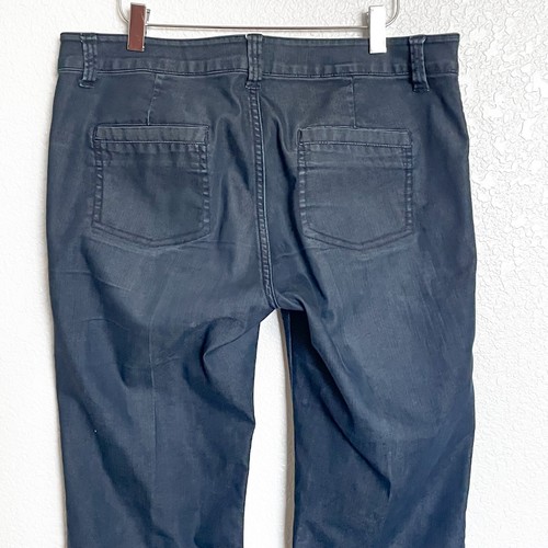 CAbi Dark Rinse Farrah Jeans Women's Size 10 Boho Chic Stretch Denim Retro Flare - Picture 4 of 8