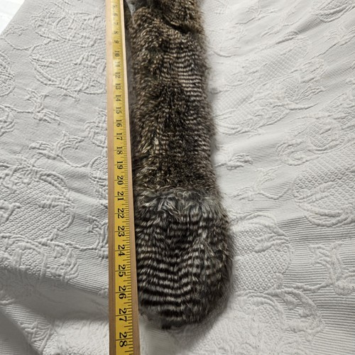 Spirithoods Furry Trapper Hat Scarf Owl Pockets Festival Faux Fur Native Feather - Picture 7 of 8