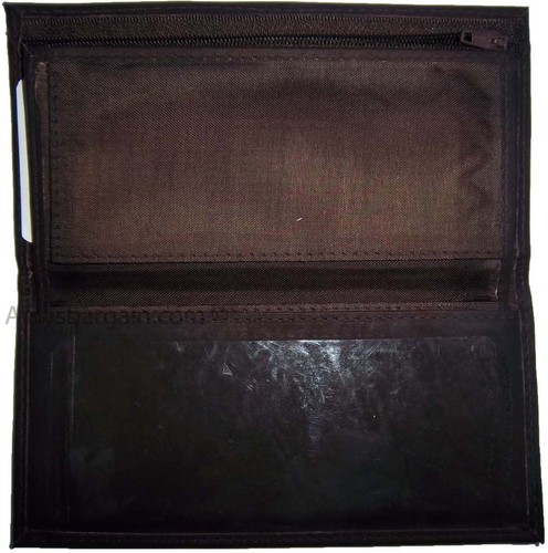 Cartera Chequera Cuero Chequera Cubierta. Cartera de tarjeta de crédito con cremallera BN - Imagen 30 de 48