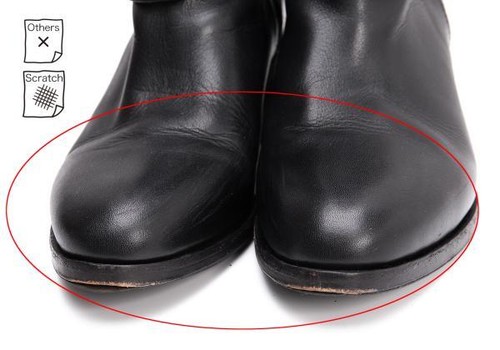 JUNYA WATANABE COMME des GARCONS Belted Leather Long Boots Size S (US About 6... - Picture 7 of 12