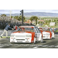 Holden VK Commodore Big Banger Bathurst 1984 Peter Brock 05 Print by Mike Harbar