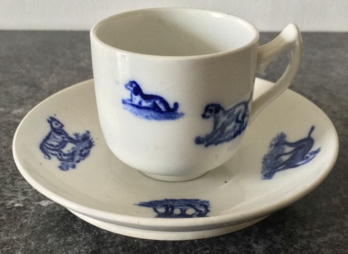 rare antique c1890 COPELAND LATE SPODE EDWARDIAN CHILDHOOD CHILD'S CUP TRIO 2 - Picture 2 of 6