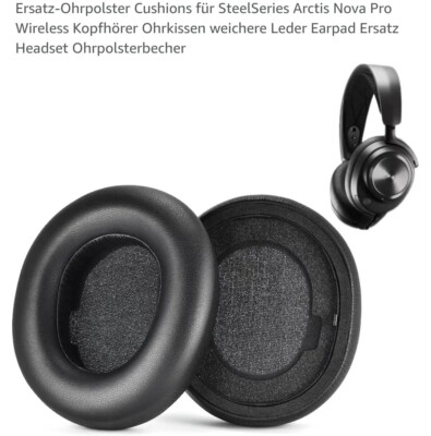Ersatz Ohrpolster Kissen für SteelSeries Arctis Nova Pro Wireless Headphones