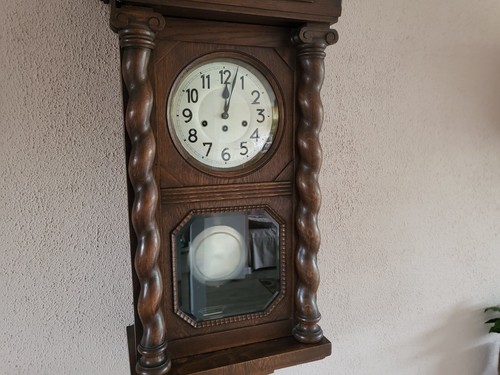 Junghans Westminster Glockenschlag Wanduhr Danziger Barock (0580 ) - Picture 4 of 18