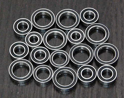 (18pcs) TAMIYA TG10 MK.2 / MK.2S / MK.2SG Rubber Sealed Ball Bearing Set - Picture 1 of 1