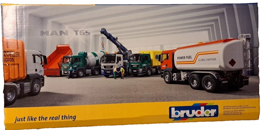 Bruder Man Tgs Боковая Погрузка Мусоровоз Транспортные средства-Игрушки масштаб 1:16 Совершенно Новый - Изображение 2 из 3