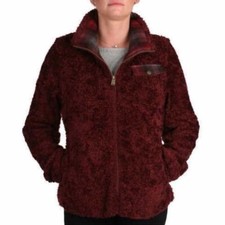 Pendleton Women's Wool Blend Fuzzy Zip Wool Blend Jacket Red Size Small