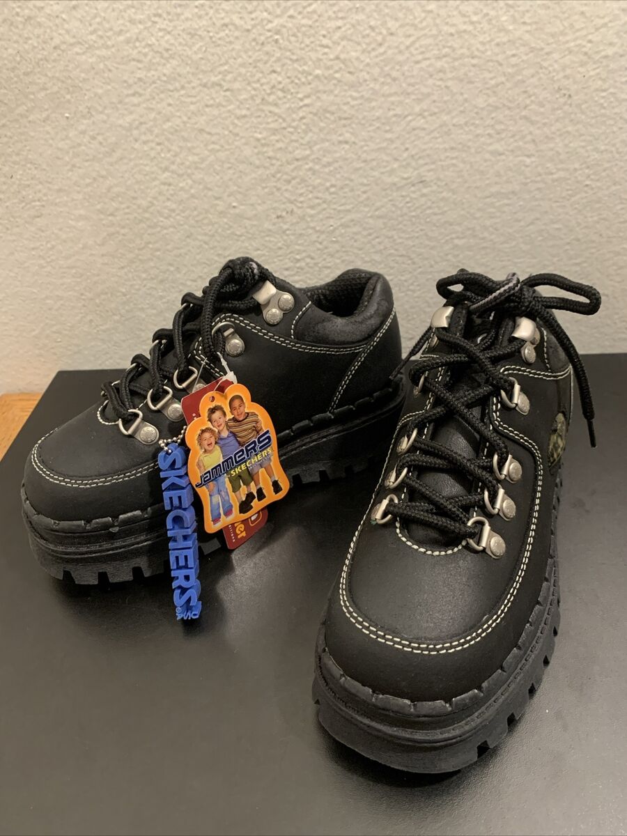 Vintage Skechers 90s Y2K Black Platform Chunky Jammers Tough Vintage Skechers 90s Y2K Black Platform Chunky Jammers Tough