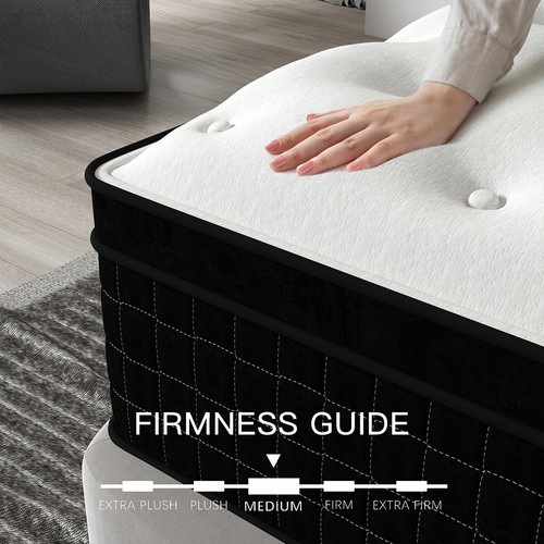12" 14" Gel Memory Foam Hybrid Spring Mattress Twin Full Queen King Bed In A Box - Picture 6 of 12