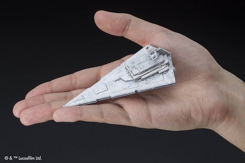 Bandai Star Wars Véhicule Star Destroyer model kit 8cm Starships - Foto 3 di 5