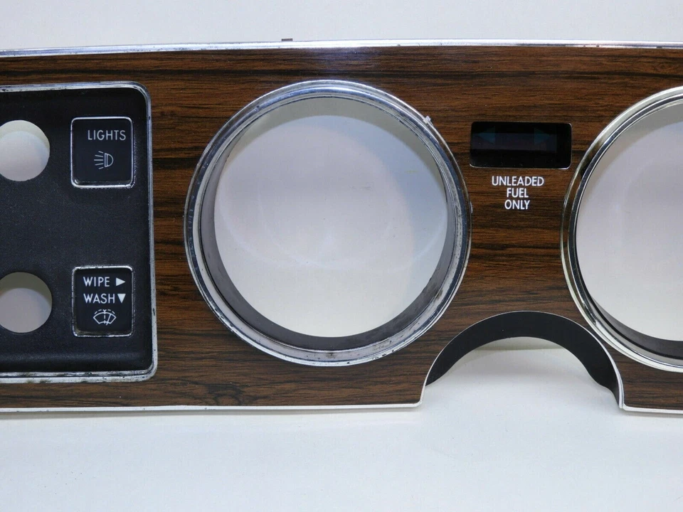 MOPAR CHRYSLER CORDOBA INSTRUMENT CLUSTER BEZEL WOODGRAIN 3593600 1976 1977 w/AC - Изображение 3 из 4