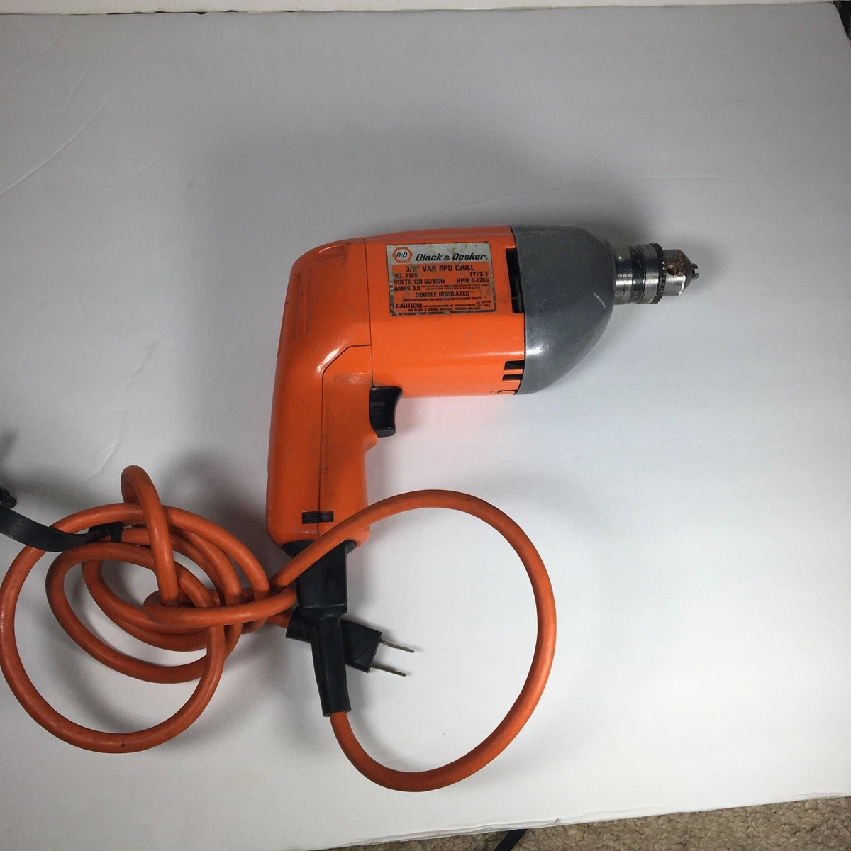 black decker 3/8 corded drill 120 Volts