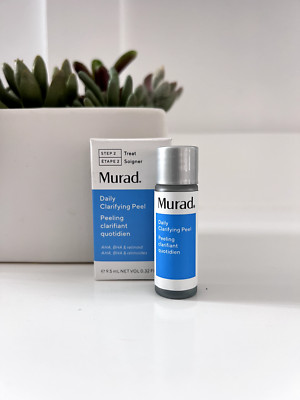 New Box MURAD DAILY CLARIFYING PEEL 9.5 ml .32 oz Travel Size Antiaging