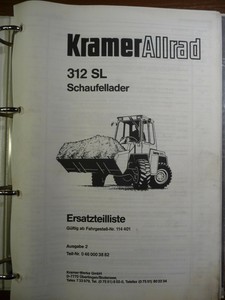 243 Ersatzteilliste Kramer 312 Sl Parts List Ebay
