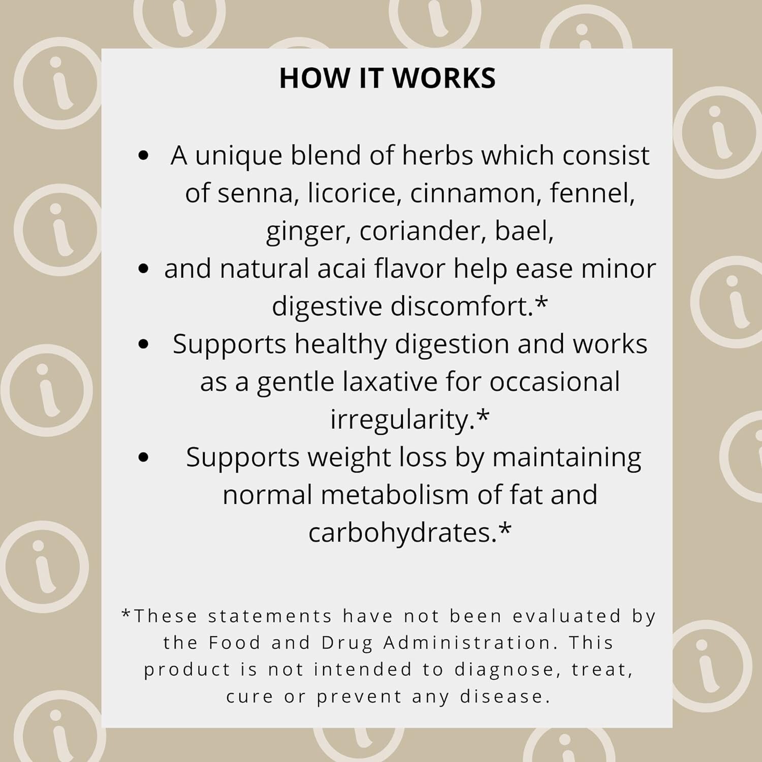 HYLEYS Tea Wellness Colon Cleanse, Blackberry, 50 Count, 1 Pack