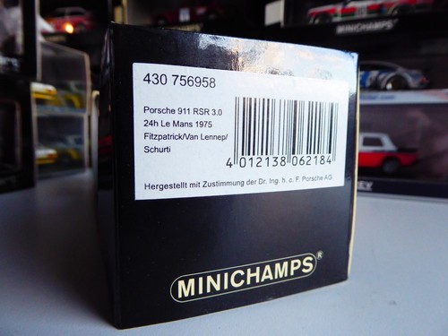 1/43 Minichamps Porsche 911 Carrera RSR 3.0 Georg Loos Winner 24 H Le Mans 1977 - Imagen 12 de 13