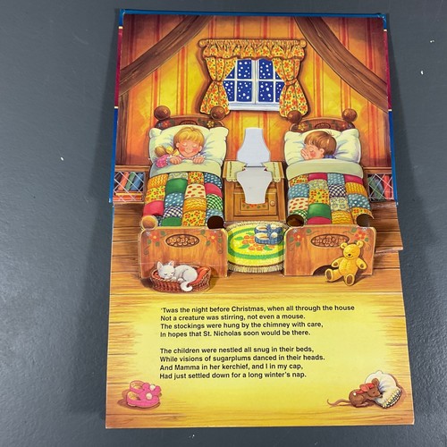 The Night Before Christmas A Vintage Hardcover Pop-Up Storybook Grandreams 1995 - Picture 6 of 24