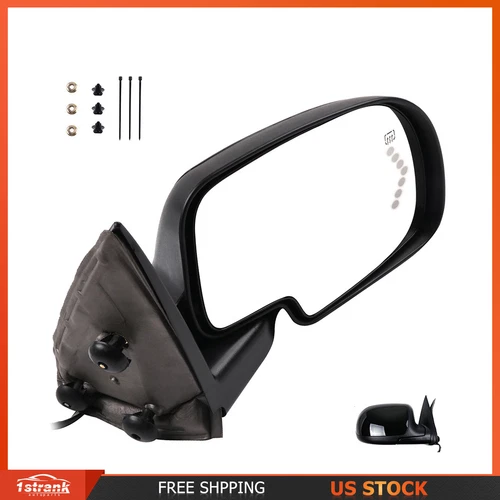 For 2003-2007 Gmc Chevy Side View Mirror Power Heated Signal Passenger Right Rh