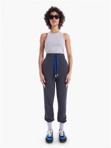 NWT MOTHER DENIM Women's Sz L Knock Out Ankle Pant Faded Black Cotton $188 - Picture 3 of 15