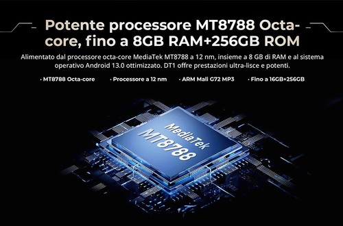 FOSSiBOT DT1 Tablet 10.4 pollici 16 GB RAM + 256 GB ROM resistente android 13 - Foto 10 di 29