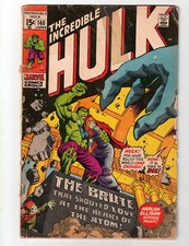 The Incredible Hulk #140 Marvel Comics Poor Paper or Plastic