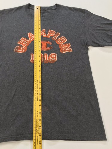 Champion 1919 Mens Sz Sm Graphic T-Shirt Gray T-Shirt Crew Neck - Picture 8 of 10