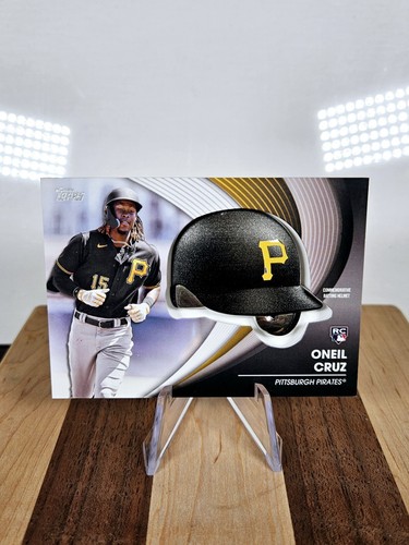 2022 Topps Update Commemorative Batting Helmet Relics Oneil Cruz RC Pittsburgh - Bild 1 von 2