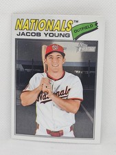 2026 Topps Heritage Chrome #279 Jacob Young Washington Nationals