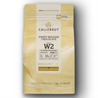 Callebaut W2 White Chocolate Callets Finest Belgian Baking Chocolate Drops - 1kg